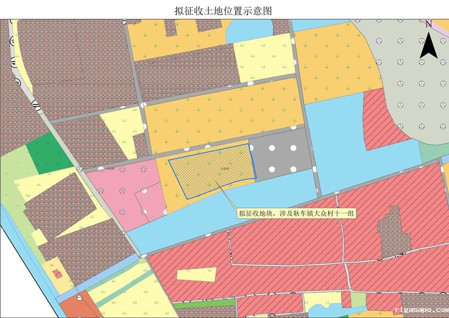拟征收土地位置示意图